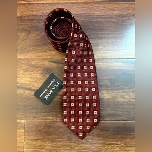 JOS. A. BANK Burgundy Square Pattern Tie